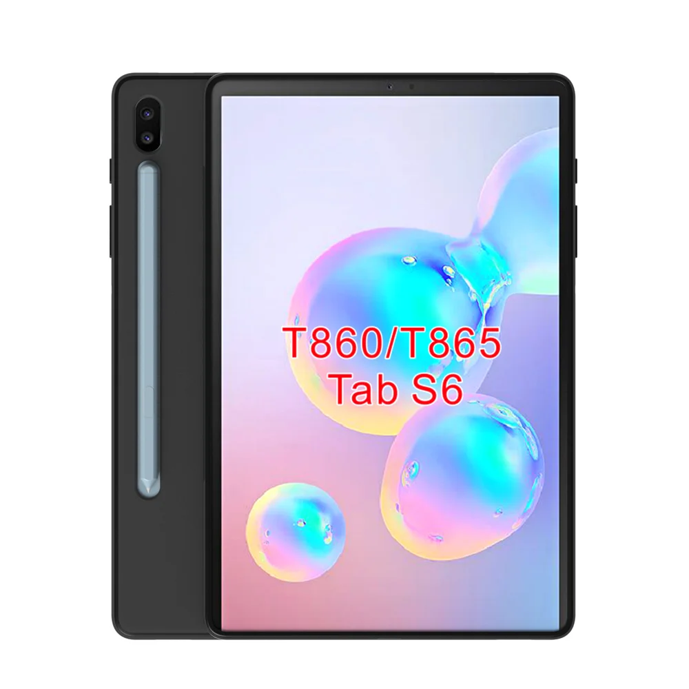 Черный матовый Противоскользящий мягкий прозрачный силиконовый чехол из ТПУ для samsung Galaxy Tab S6 10,5 дюйма SM-T860/T865