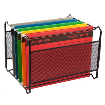 

Metal Desk Accessories Mesh Hanging File Folder Frame Documents Holder Organizador A4 FC Size for Company Office Supplies
