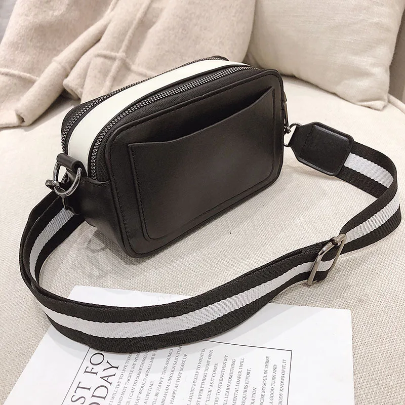 

Korean-style Big Goods Triangle Bag Cover Stereo Square Sling Bag Contrast Color Shoulder WOMEN'S Bag