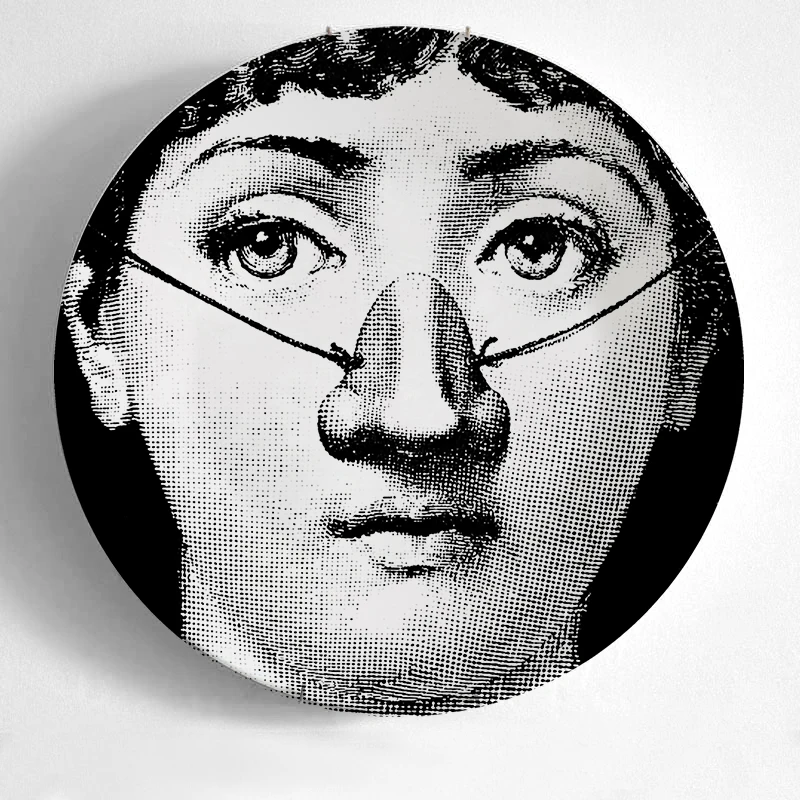 10 дюймов Fornasetti Тарелка настенная художественная тарелка Fornasetti ремесла керамическая домашняя декоративная тарелка rosenthal Piero Fornasetti - Цвет: 29