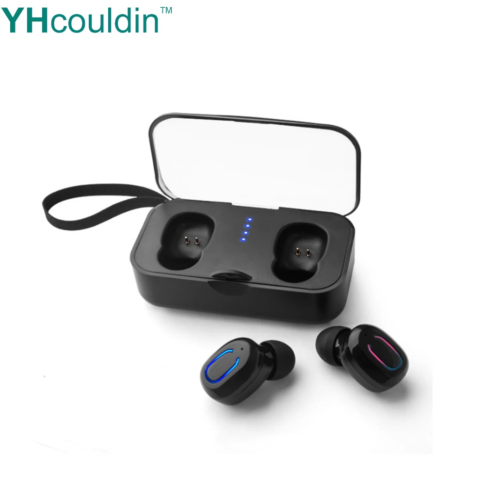 

TWS Bluetooth 5.0 Surround Sound Earphones Sport Super Bass Wireless Earbud With Charging Box Mic For Iphone Xiaomi All