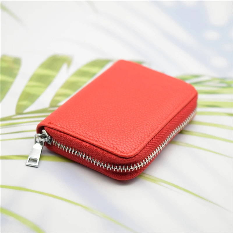 Bank/ID/Credit Card Holder Wallet Women/men Red/black/blue/pink/coffee/brown Female Business Card Holder PU Leather Case
