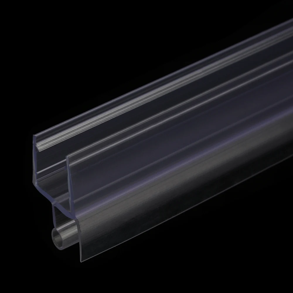 Bath Shower Screen Door Seal Strip 4 to 12mm Rubber Glass Door Weatherstrip Portable Window Glass Fixture Accessories Household