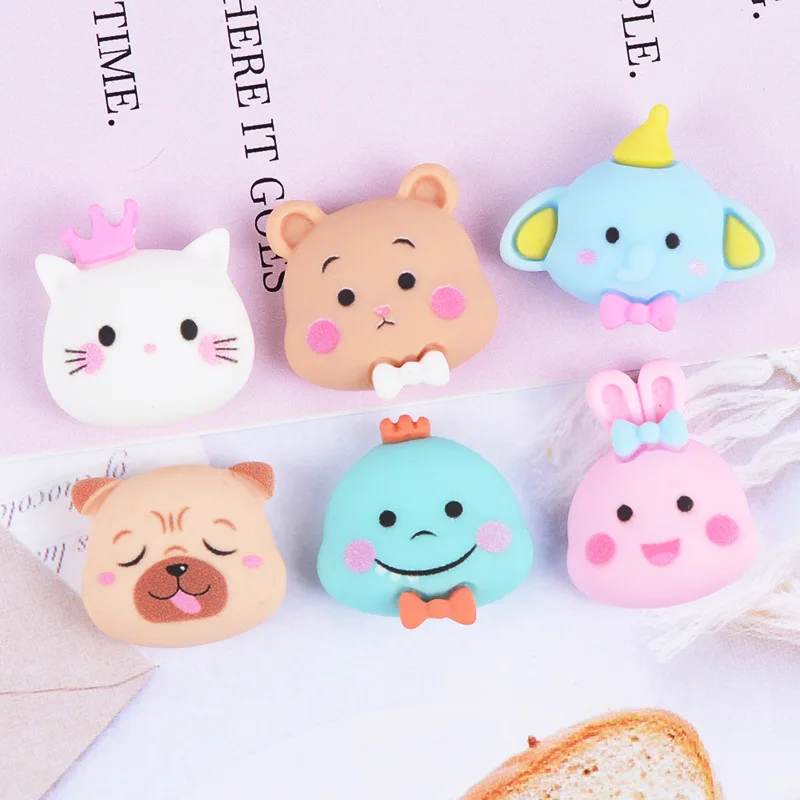 

5Pcs Cartoon Small Animal Charms Addition Decor For Slime DIY Accessories Toy For Children Slime Kids Supplies