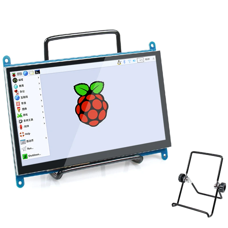 7 дюймов для Raspberry Pi 3 Model B+ ЖК-дисплей пресс-экран lcd 1024x600 HDMI TFT монитор+ Чехол-держатель для Raspberry Pi 3