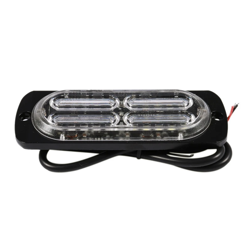 4 шт 20-Led супер яркая аварийная предостережение опасная конструкция Водонепроницаемая Янтарная лента-вспышка, подходит для автомобиля грузовик S