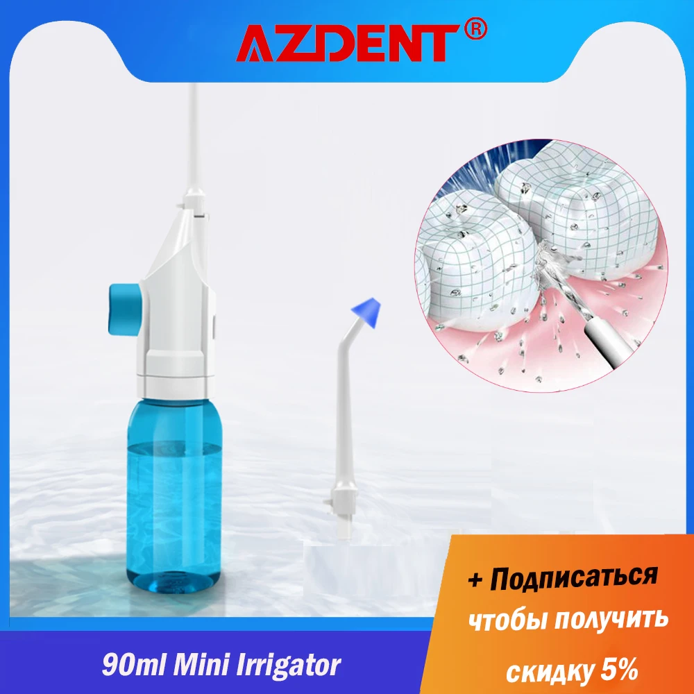 Azdent-irrigador de agua Oral de 90ml, limpiador de presión Dental, irrigación Nasal