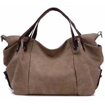 

PUBGS Shoulder Bags for Women 2020 New Canvas Bag Handbags Vintage Casual Style Large Capacity Waterproof Soft Bolsa Feminina