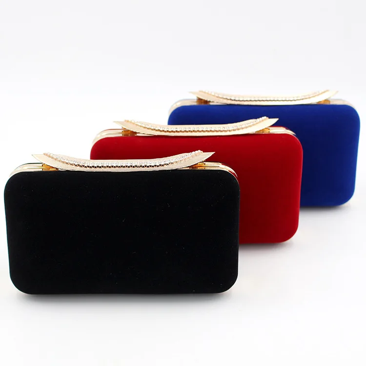 

2019 New Style Years Fashion Simple WOMEN'S Handbag Debutante Evening Bag Diamond Set Evening Bag