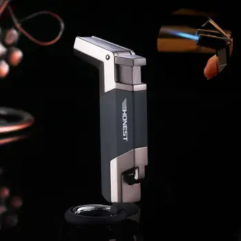 

Cigar Butane Lighters key Ring Windproof Cigarette Lighter Gas Lighter Torch Small Spray Gun kitchen Home Outdoor Barbecue