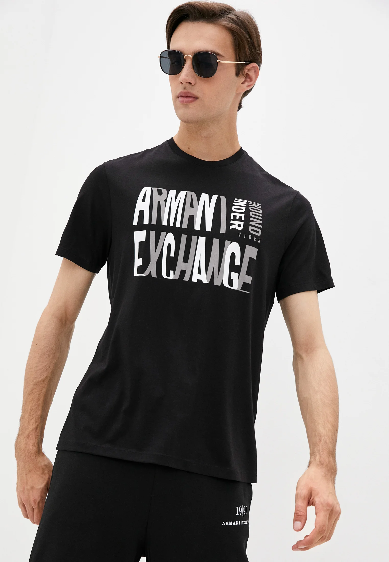 Футболка с принтом Armani Exchange | Мужская одежда