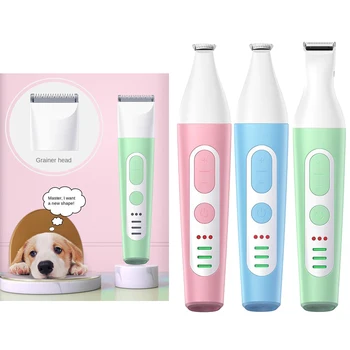 

4 in 1 Cat Dog Electric Nail Grinder Trimmer Hair Clipper Kit, 2 Speed 3 Grinding Ports Painless