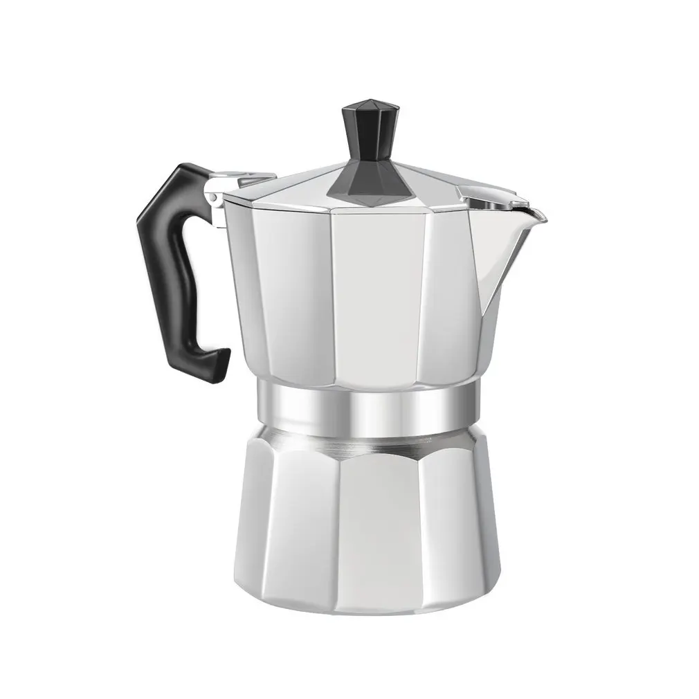 3cup/6cup алюминиевый 8-Angle Moka горшок эспрессо Плита Топ Кофеварка Moka чашка эспрессо Континентальный Moka Percolator горшок