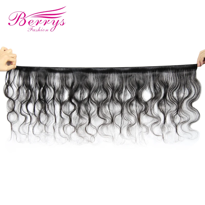 Berrys модные волнистые Пряди 10-28 дюймов с кружевом фронтальной 13x6 необработанные бразильский девственные волосы парики из натуральных волос