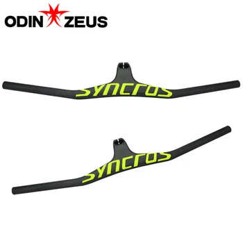 

Full Carbon Fiber MTB Bicycle Handlebar Riser -17 degree One-shaped Integrated Handlebar Black Grey Matte Handlebar With Stem