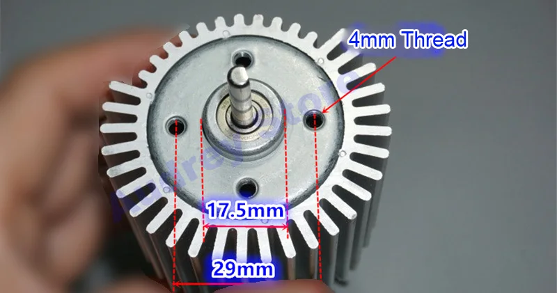 Импортные подшипники B4260 бесщеточный мотор с радиатором 12-24V 2200-4500rpm низкоскоростной беззвучный 775 бесщеточный мотор