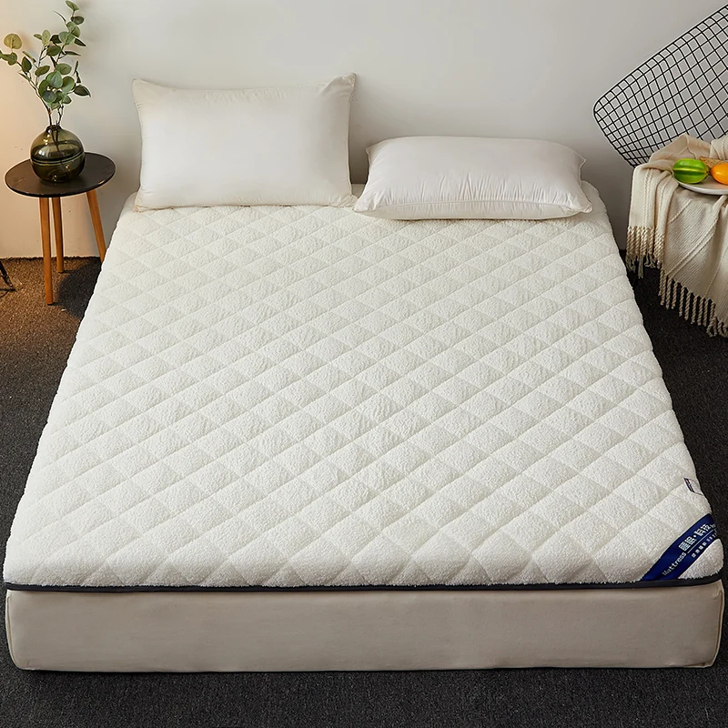 Floor Tatami Keep Warm In Winter Mattresses Foldable Lambswool Matress 3-4cm Thicken Bed Mat for Single Double King Queen Size