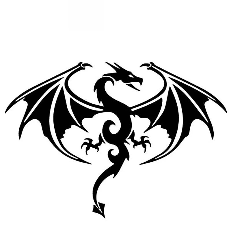 Наклейки с мифическим драконом из мультфильма высококачественные автомобильные