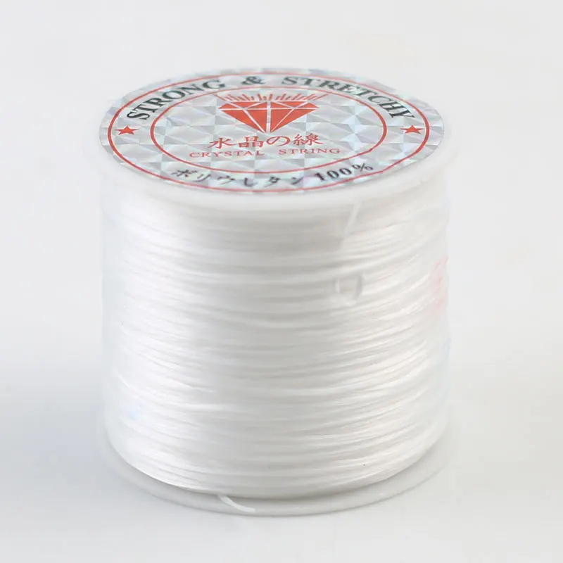 0.8mm Elastic Crystal Thread Line String Flat Elastic Beading Thread for Stretch  Bracelet Making Mixed Color 25rolls/bag - AliExpress
