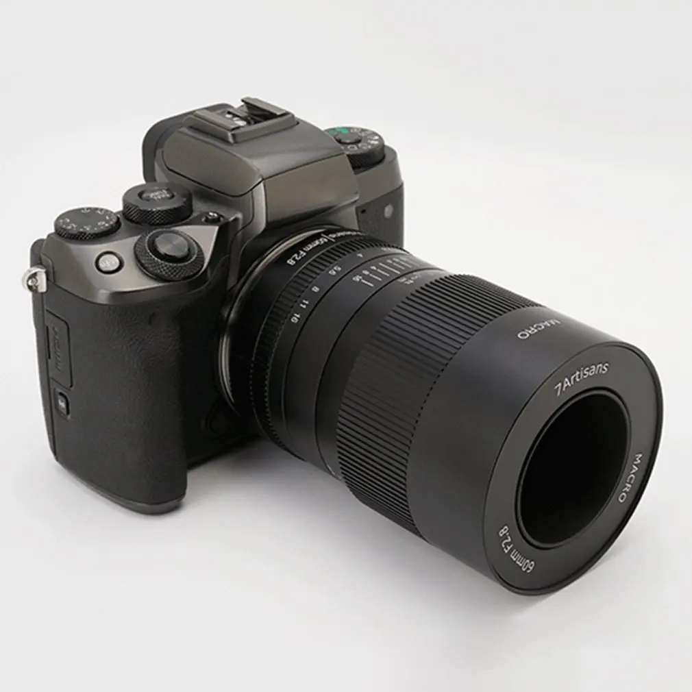 7 artisans 60 мм f2. 8 1: макрообъектив с 1 увеличением подходит для Canon для EOSM EOSR E для Fuji для крепления M43