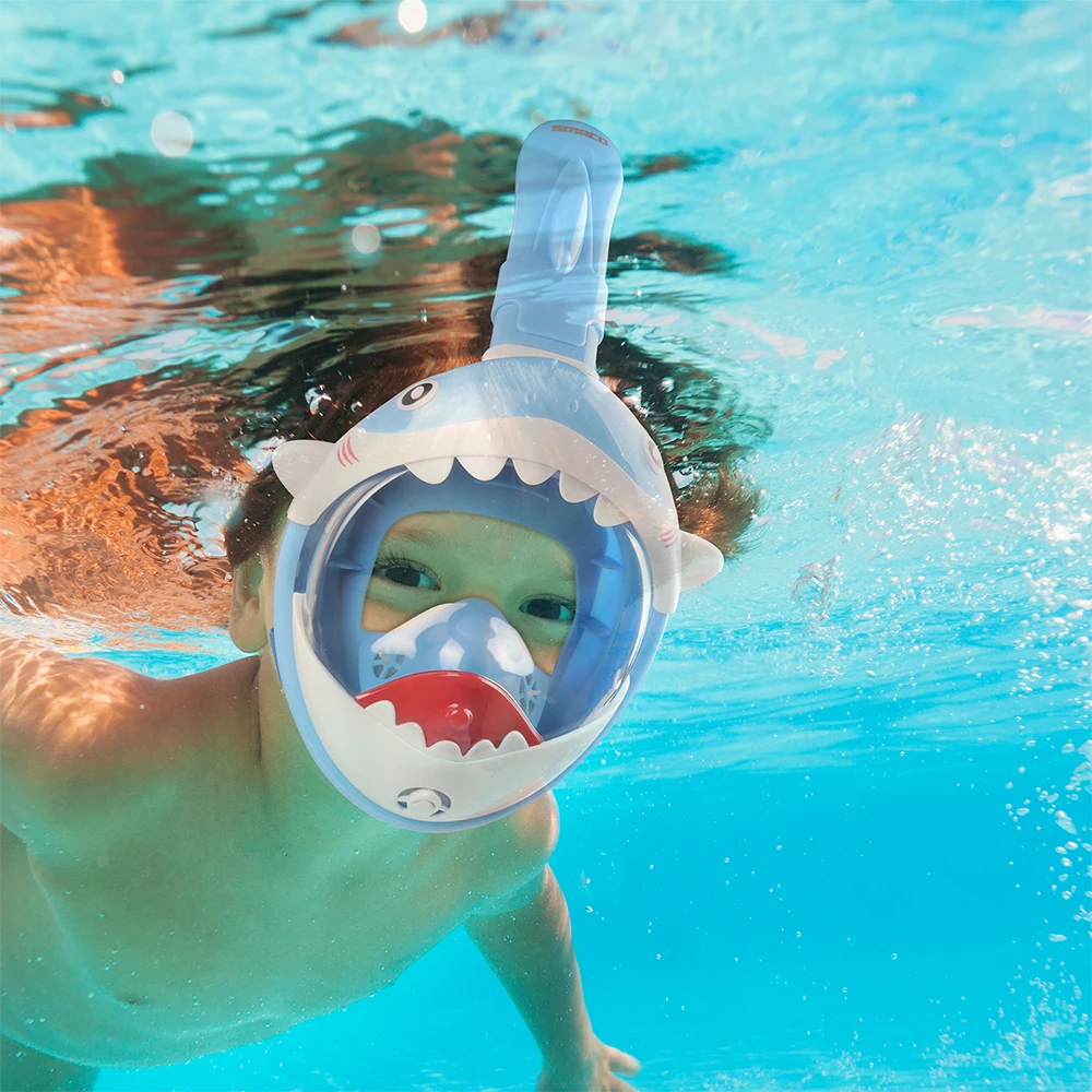 SMACO masque de natation complet pour enfants masque de plongée équipement  de plongée sous-marine snorkel de mergulho masque plongée Anti-buée et