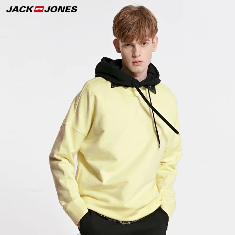 JackJones Мужской пуловер из 100% хлопка толстовка | 219133505|Толстовки и свитшоты|