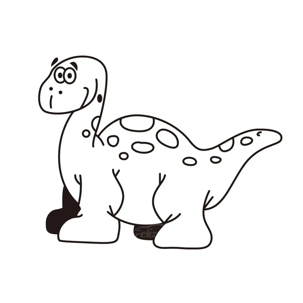 Забавные автомобильные наклейки Apatosaurus с динозавром окно дверь корпус