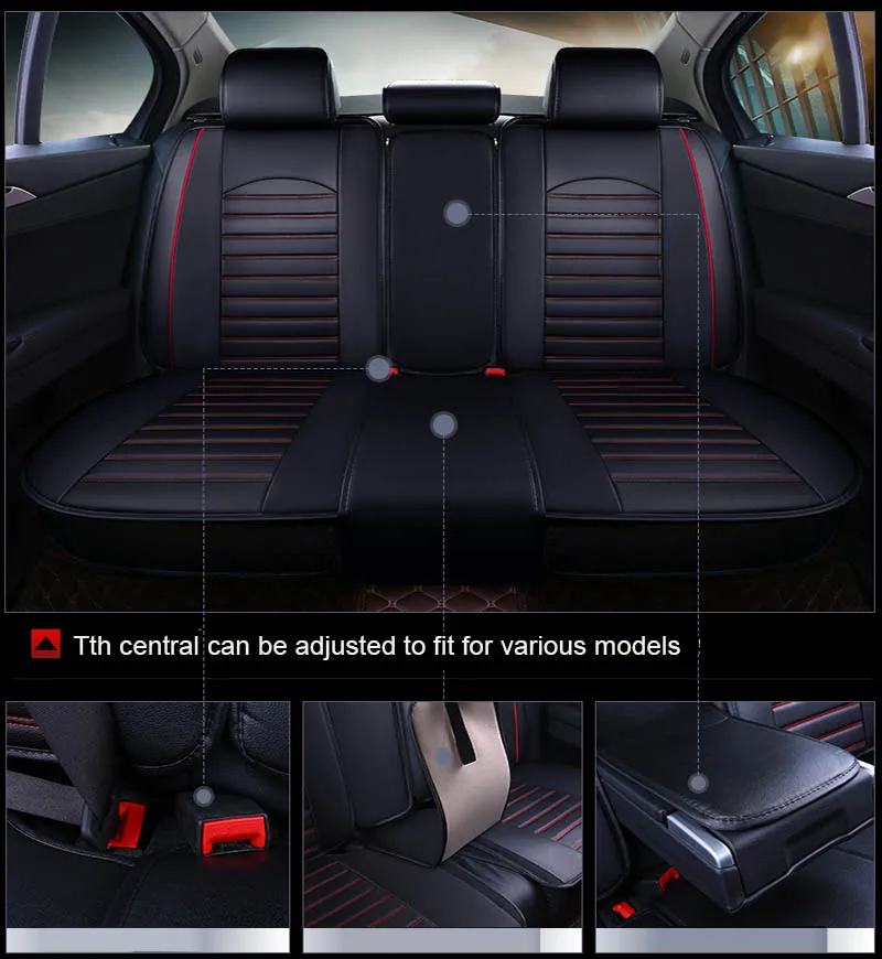 Кожаный чехол для автомобильного сиденья GEEAOK renault fluence ford focus mercedes vw polo Hyundai Skoda peugeot