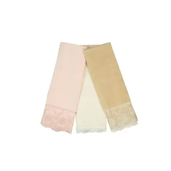 

Kure French lace Towel 3'lü Set