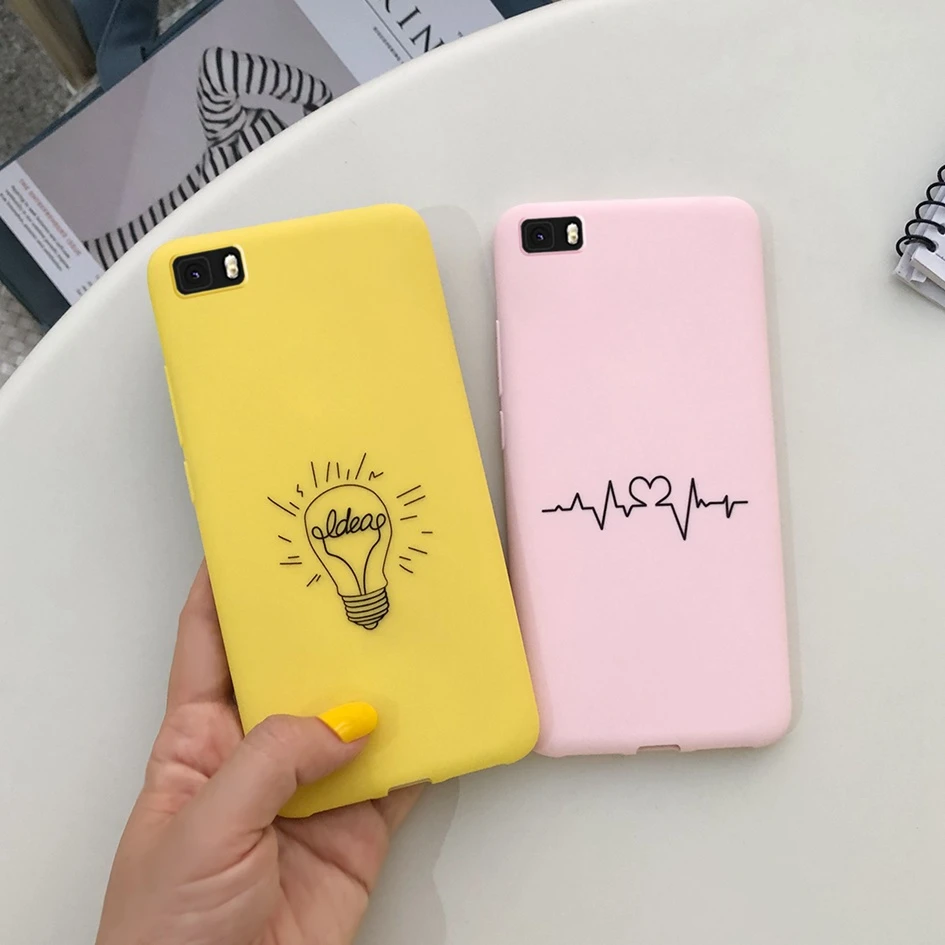 Funda de silicona suave para Huawei P8 Lite, carcasa trasera mate para P8 Lite 2015, 2016, ALE L21, P8Lite|Fundas antigolpes para teléfono| - AliExpress