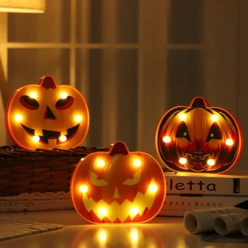 

Creative Halloween Party Decoration Pumpkin Light Taro Spider Bat Creative Night Light Horror Decoration Bar Scene Arrangement