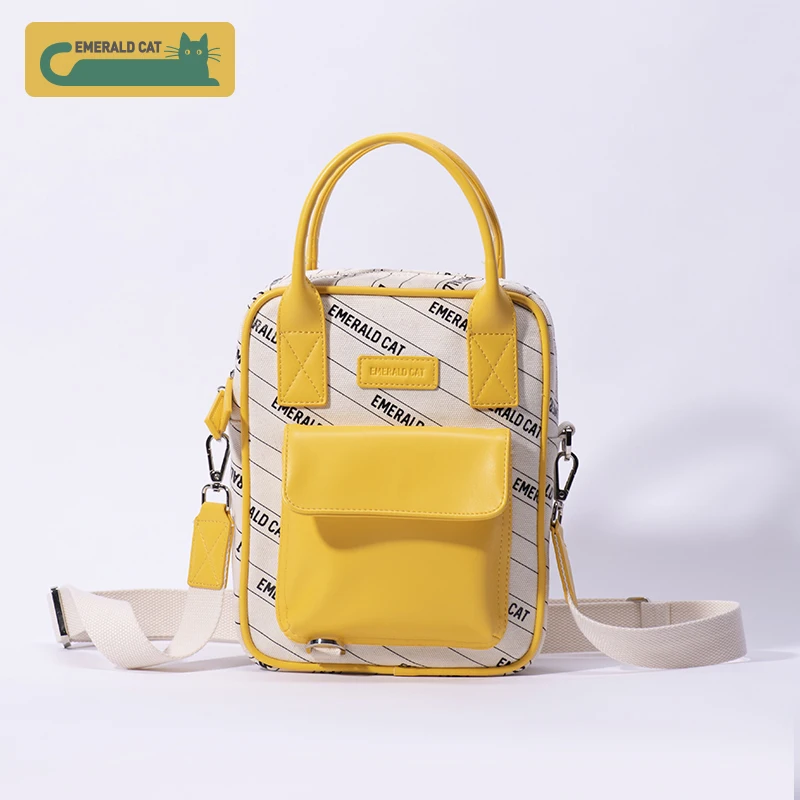 Модная женская сумка мессенджер с изумрудным котом 2019 на плечо тоут сумки