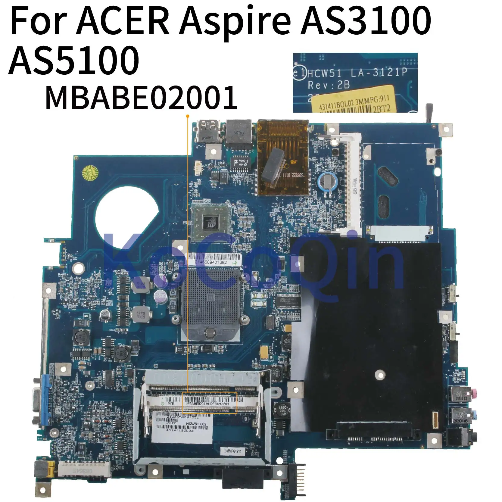 Материнская плата KoCoQin для ноутбука ACER Aspire 5100 3100 5110 5510 AS3100 AS5100|Материнские платы
