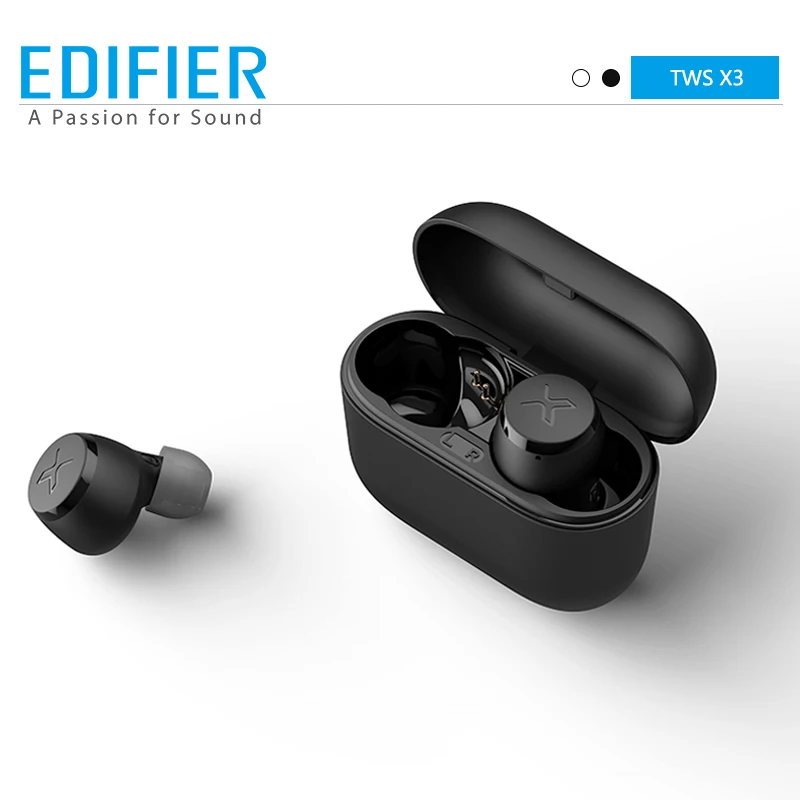 Photo Product EDIFIER X3 TWS Earbuds Wireless Bluetooth Earphone Support aptX Voice Assistant Touch Control IPX5 Sport Top Selection Earphone