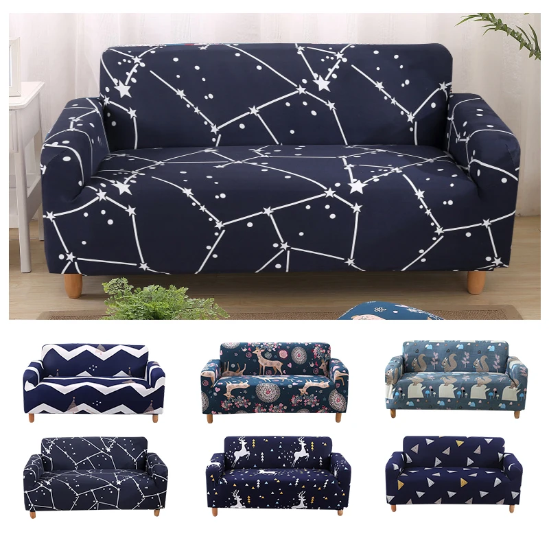 

Sofa Covers for Living Room L Shape High Quality Stretchable Elastic Printing Corner Sofa 1/2/3/4 Sectional Sofa Cover 6 Colors