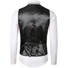 Ouma Для Мужчин's Повседневное Однобортный жилет-Стиль Бронзовый дизайн костюмный жилет Для Мужчин's