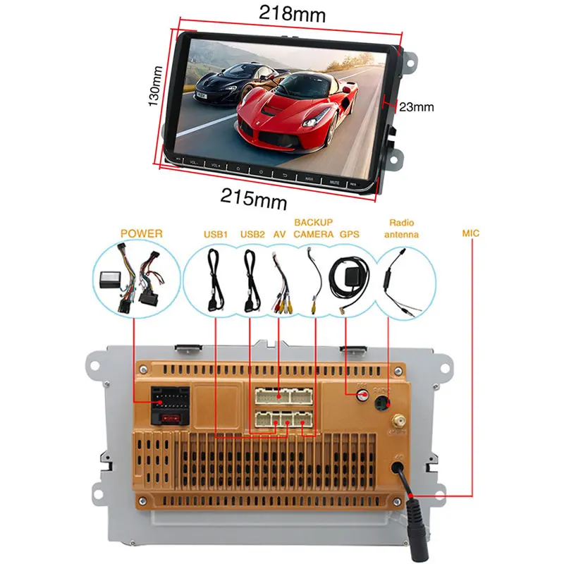 Essgoo 2din Android 9 1 автомобиль радио Bluetooth 'ƈ ГБ/1 ГБ RDS AM DAB Авто GPS навигации WIFI