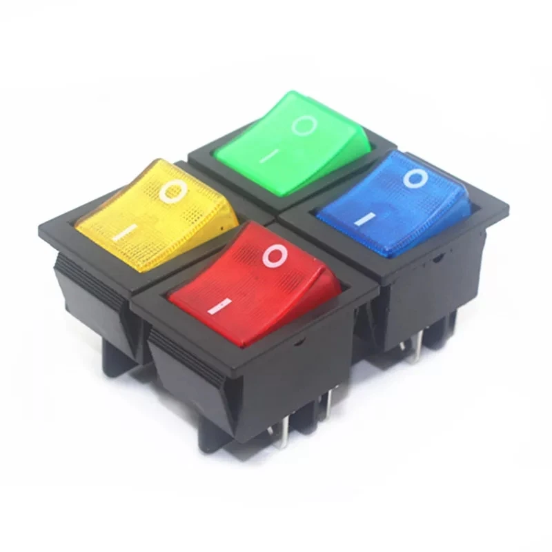 KCD4-201 on 30A/250V 16A/250V мощный 4-контактный тумблер T85 с подсветильник кой 12V 24V 110V 220V 380V |
