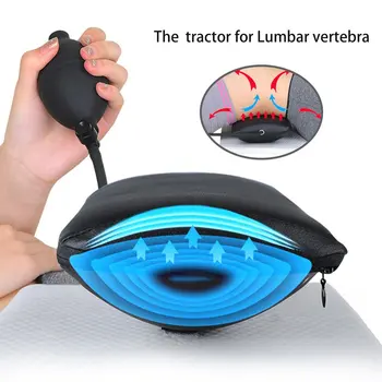 

Manual Inflatable Spine Pain Relief Back Massage Cushion Lumbar Traction Stretching Device Waist Spine Relax Health Care