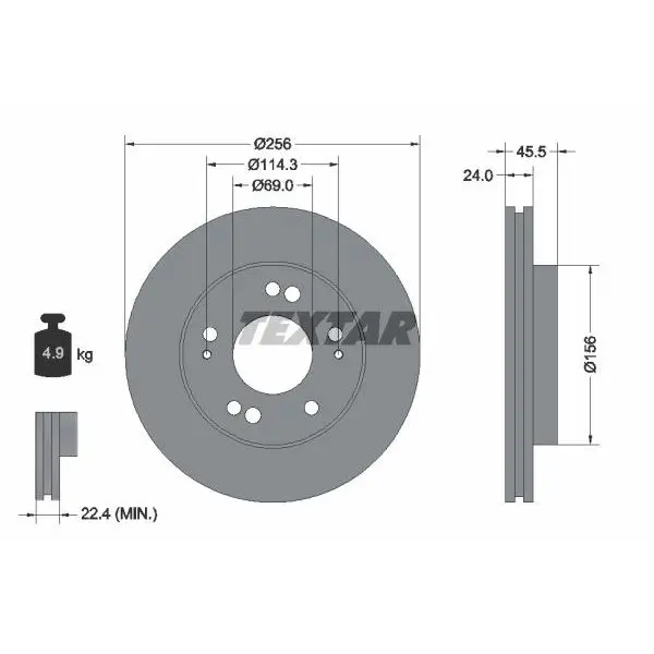 Диск тормозной ASPIRE VI(EA_) ECLIPSE I(D2_A) ECLIPSE(D2_A) E