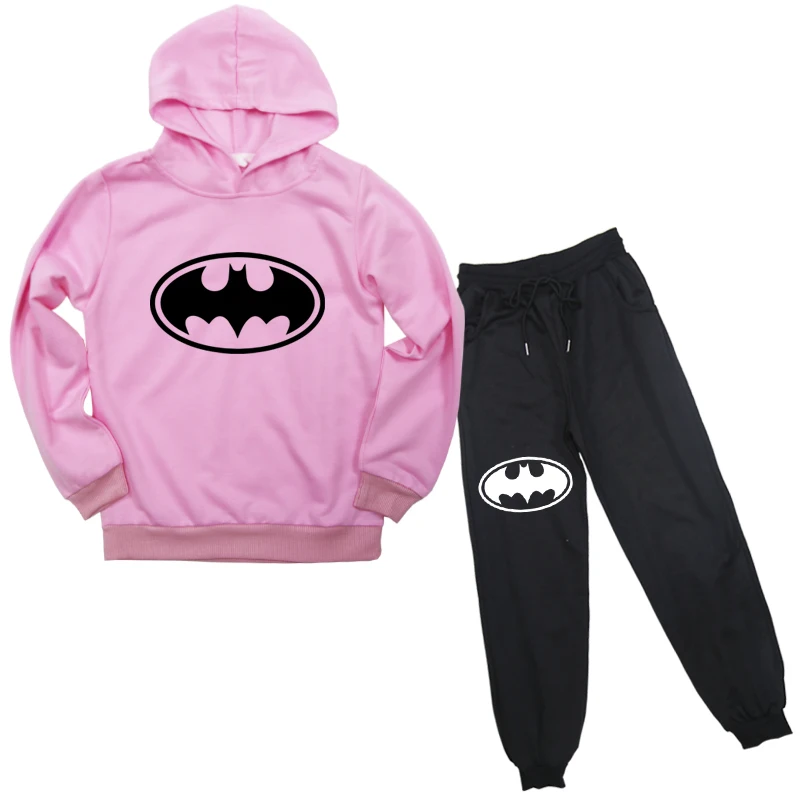 

New Spring Autumn Toddler Boy Girl Clothes Super Hero Print Kids Sweater Suit Children Sweatshirt + Trousers 2pcs Cotton Costume