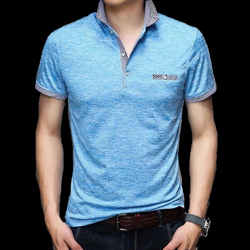 

VXO Men Polos Business Office Polo Shirt Brand Men Polo Shirts Men Clothing Solid Casual Cotton Breathable Polo shirt