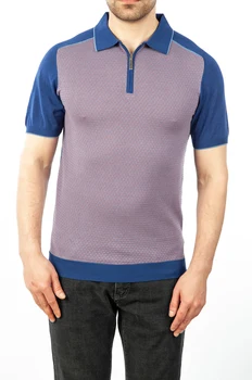 

Billionaire polo shirt silk men 2020 New Business short sleeve new Casual Zipper embroidery Breathable big size 48-58 quality