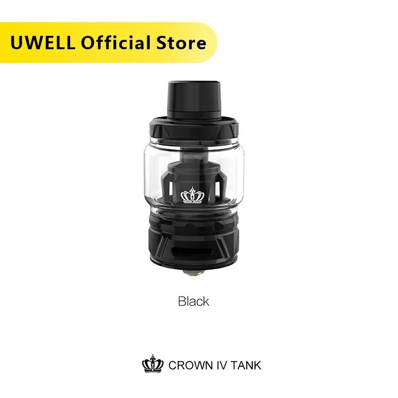 Бак UWELL Crown IV 4 с двойной катушкой SS904L и технологией самоочистки атомайзер 2 мл/6 мл