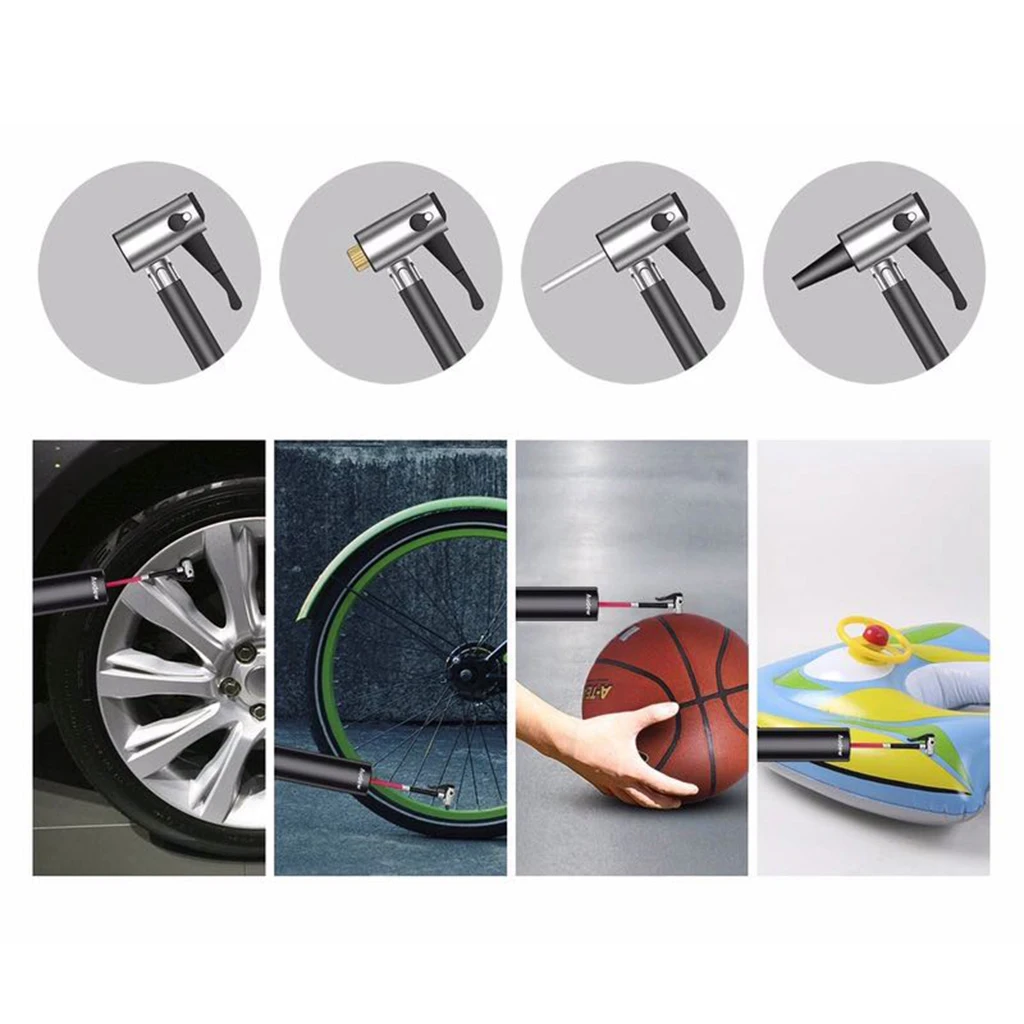 1pc Mini Air Pump Air Electric Tire Inflator Car Bike Bicycle Motorbike Auto
