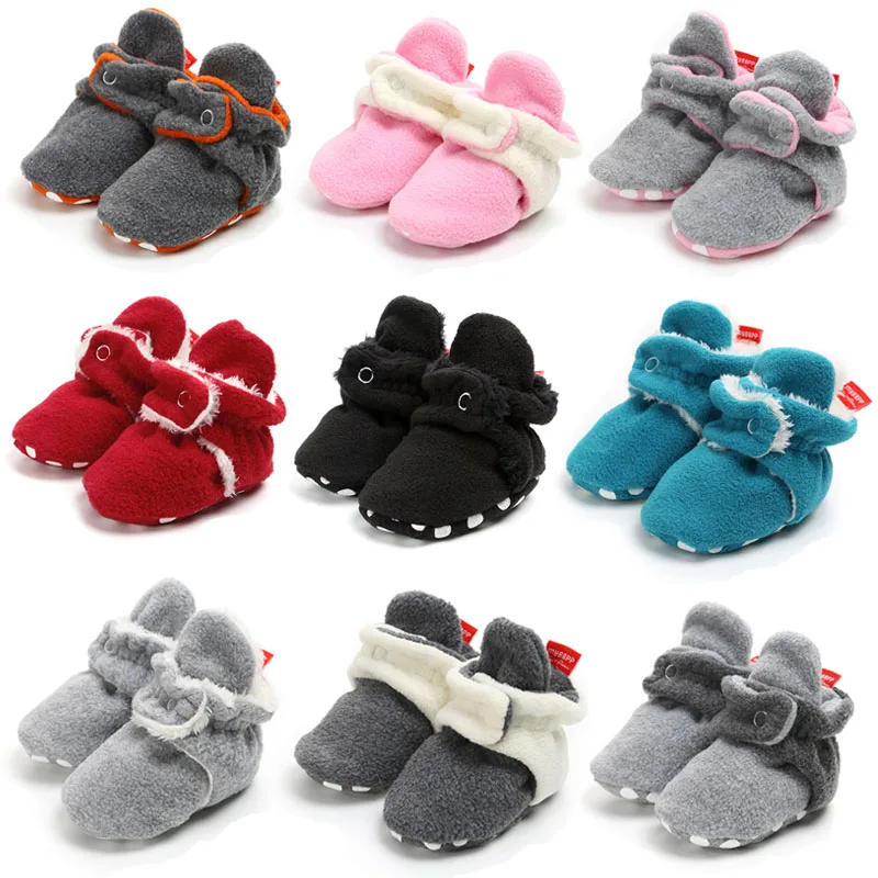 Toddler Shoes First-Walkers WONBO Booties Fleece Infant Winter Baby Soft Hot-Style
