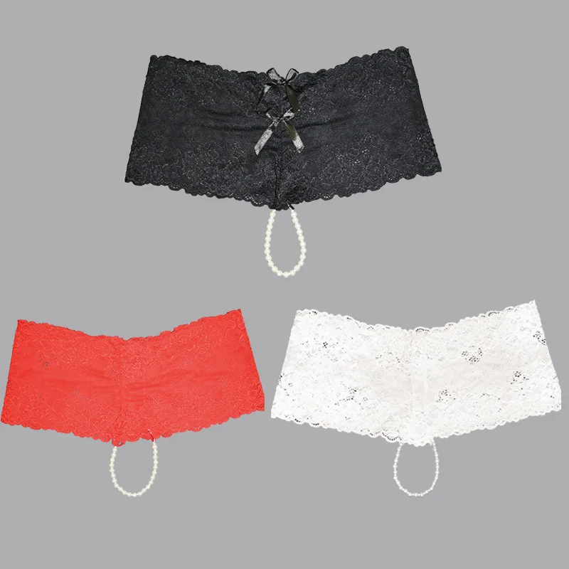 HKMN сексуальные трусики для женщин Babydoll кружевное нижнее белье с жемчугом Экзотическая одежда эротические интимные игрушки для женщин сексуальное нижнее белье трусы