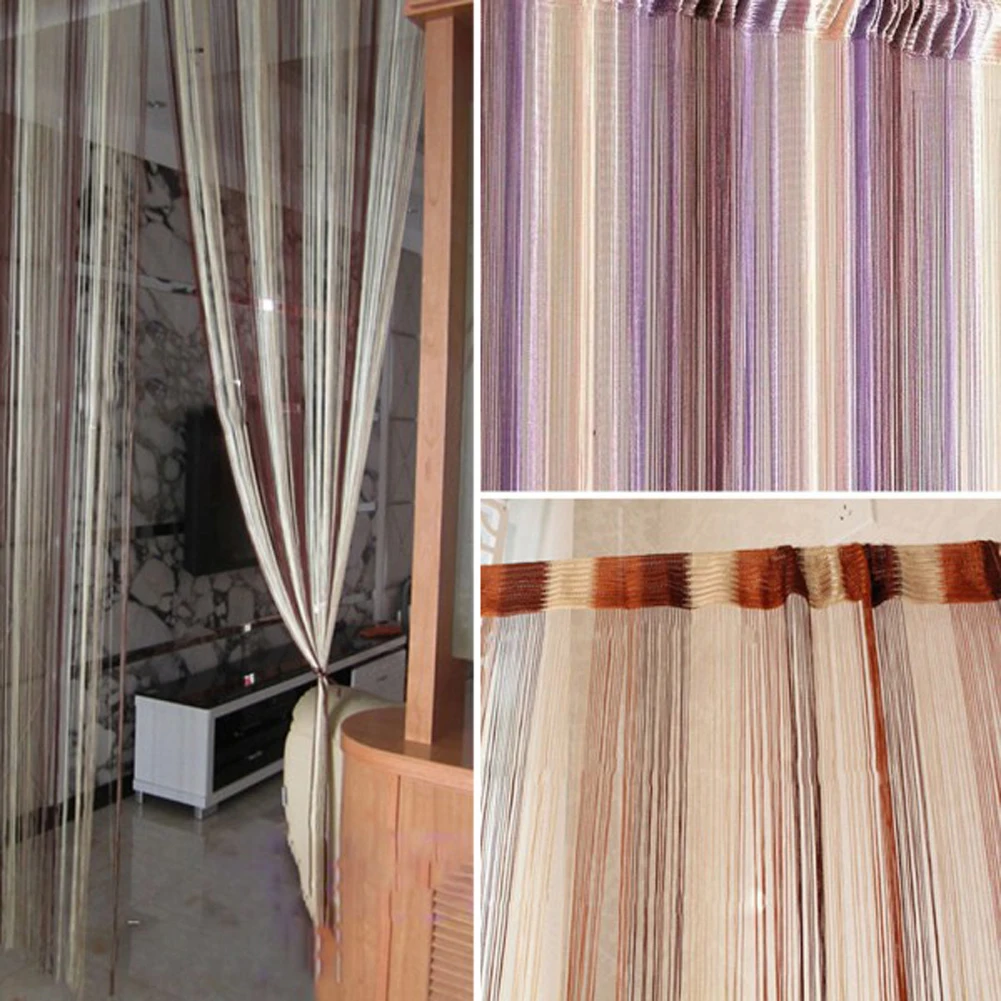 New Mixed Colors Line String Window Curtain Tassel Door Room Divider Scarf Valance | Дом и сад
