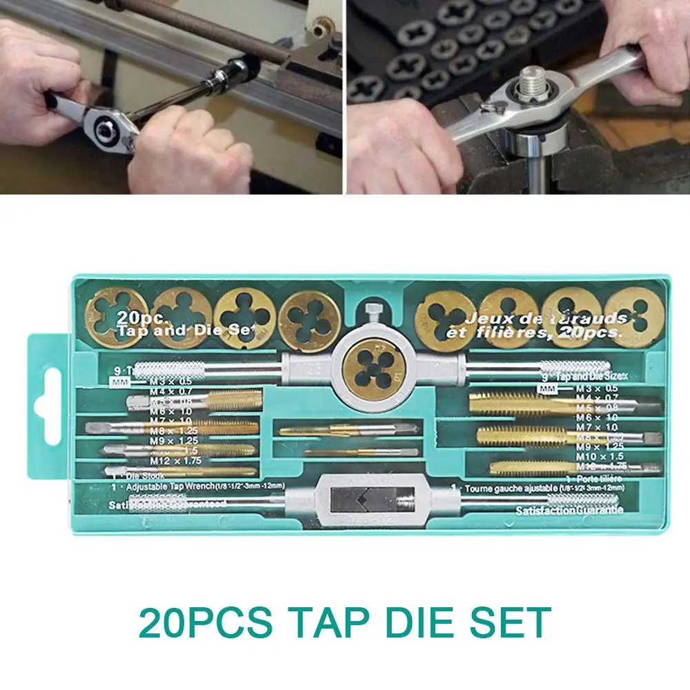

Wrench Combination Alloy Steel Hinged Hole Multifunction Tap Wrench Ratchet Spanner 20pcs/Set Silver Chamfering Device