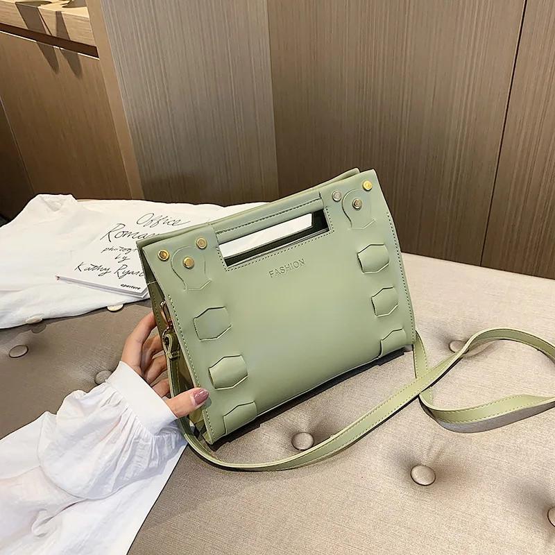 

Female Small Square Bag Rivet Crossbody Bags For Women Vintage Shoulder Messenger Bag Ladies Fashion Travel Handbags and Purse